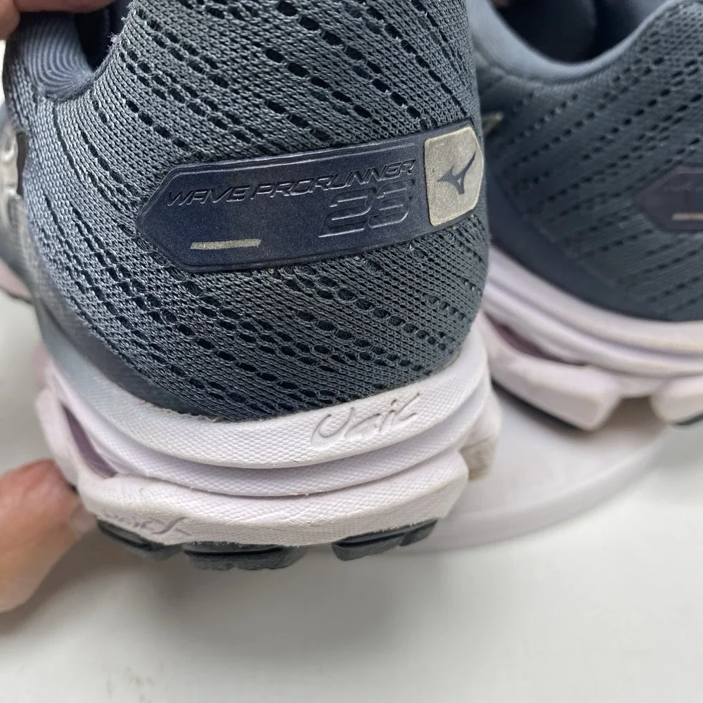 Mizuno Shoes Women Size 7 Wave Rider 23 Gray Athletic Running Trainers 3993 - Picture 7 of 16